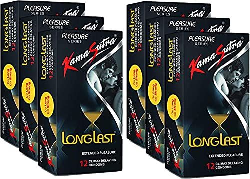 Kamasutra Six Pleasure LONGLAST Condom (Set of 6, 72S), (12 in each Packet)