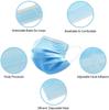 GIRIRAJ MART 3 ply Disposable Face Mask 3-Layer Medical Masks - 100 Pieces view 4