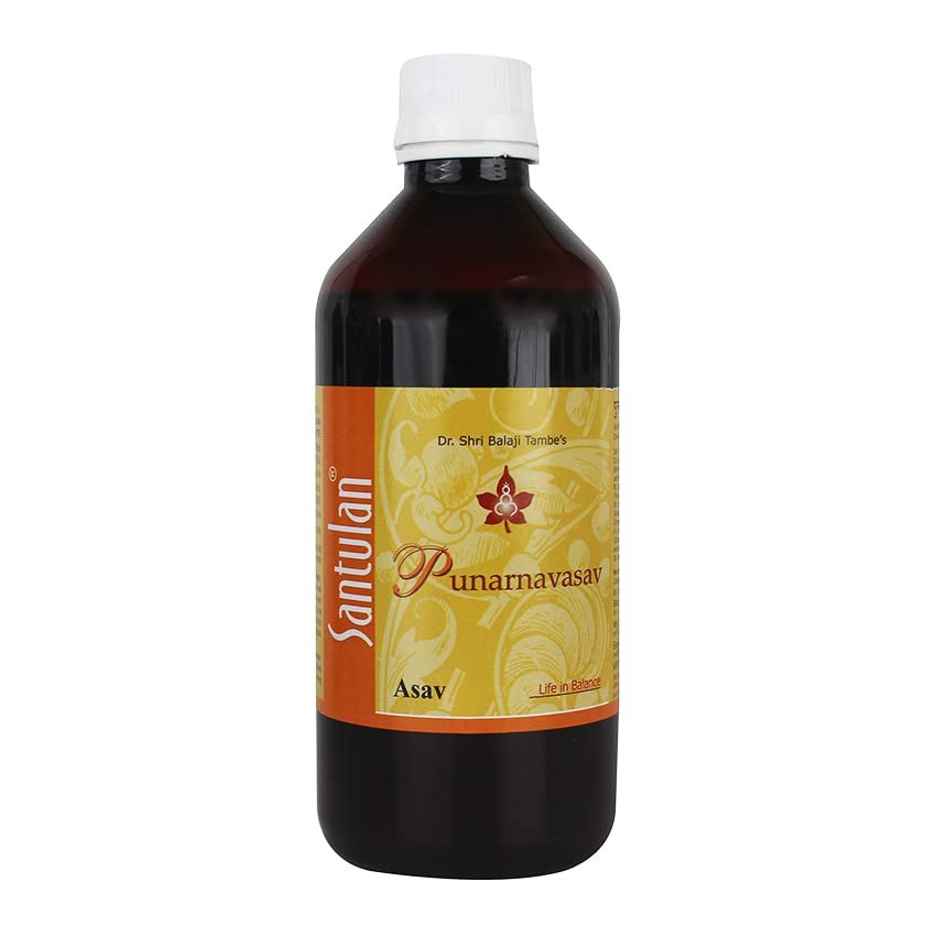 Santulan Ayurveda, Punarnavasav-400ML Each, (Pack Of 1), Enriched With Herbs Like Punarnava and get Golden Oldie Herbs, Sukanthi Pills-1gm
