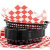 Concession Essentials 12" x 12" Red Checker Deli Squares Sandwich Wrap Paper- Pack of 100ct view 3