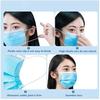 GIRIRAJ MART 3Ply Disposable Nonwoven Fabric Face Mask With Nose Clip - Pack of 300 view 3