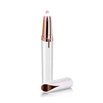 Heriyan Eyebrow Hair Remover, Face, Lips, Nose Hair Removal Trimmer with Led Light for Women's (white)