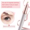 Heriyan Eyebrow Hair Remover, Face, Lips, Nose Hair Removal Trimmer with Led Light for Women's (white) view 4