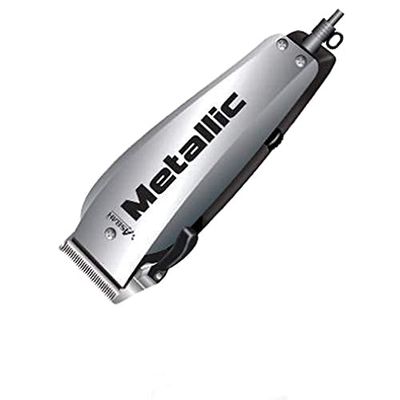 ASBAH Men Professional Metallic Clipper | Corded Trimmer With 8 Guide Comb| One Year Warranty, Lifetime Repair & Services, Multicolour