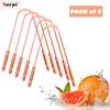 Nurpi Copper Tongue Cleaner for Adults and Kids Fights Bad Breath Oral Care Tongue Cleaner, Easy to Use Travel Friendly- Pack of 5 view 2