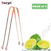 Nurpi Copper Premium Tongue Cleaner for Adults and Kids Fights Bad Breath Oral Health Care Tool, Easy to Use Travel Friendly- Pack of 2 view 2