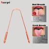 Nurpi Copper Tongue Cleaner for Adults and Kids Fights Bad Breath Oral Care Tongue Cleaner, Easy to Use Travel Friendly- Pack of 4 view 4