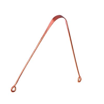 Nurpi Copper Tongue Cleaner for Adults and Kids Fights Bad Breath Oral Health Care Tool, Easy to Use Travel Friendly- Pack of 1