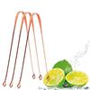 Nurpi Copper Premium Tongue Cleaner for Adults and Kids Fights Bad Breath Oral Health Care Tool, Easy to Use Travel Friendly- Pack of 3 view 1