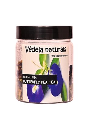 VDELA Naturals Butterfly Pea Flower tea | Iced Teas, Coolers, Cocktails | Pure Organic Butterfly Pea Flower Tea | Sun Dried Butterfly pea Flowers | 15 grm