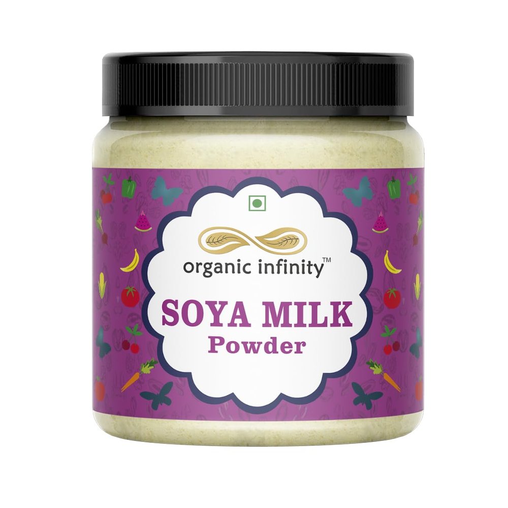 Organic Infinity Soya Milk Powder | High in Protein | Vegan | Non-GMO - 500 GM by Organic Infinity