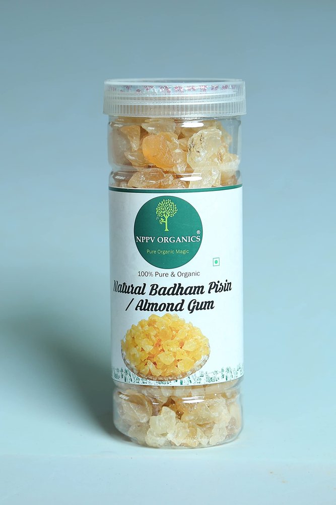 NPPV ORGANICS Natural Badam Pisin Almond Gum 100% Pure & Organic (250 g)