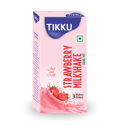 TIKKU Strawberry Milkshake Drink Mix 100 g Box| Healthy & Nutritious Powder