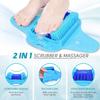 AMULAKH Shower Foot Scrubber with Pumice Stone, Foot Clean, Exfoliate & Massager Without Bending in The Shower or Bathtub, Foot Dead Skin & Callus Remover- Upgraded Non Slip with Suction Cups(Multi) view 4