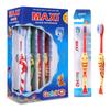MAXI Goldie Kids Soft Toothbrush for 2+ Years, Multicolor (Pack of 12) view 1