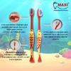 MAXI Goldie Kids Soft Toothbrush for 2+ Years, Multicolor (Pack of 12) view 2