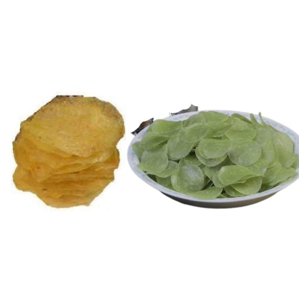 AnuvanFeel The Utsav Special Homemade Combo Aloo Papad/No arifical Flavour/No Artificial Colors/No preservatives/ 400G + Green Chilli Papad 500G (900G).