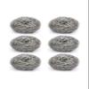 LTYNE Stainless Steel Big Scrub Pad (Silver, Pack of 6) view 1