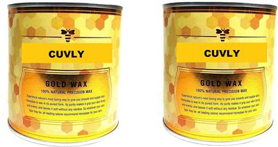 CUVLY Waxing Kit - Gold Wax Combo (1200gm) + Wax Strips (70) + Wax Spatula