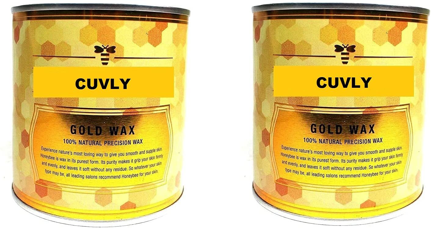 CUVLY Waxing Kit - Gold Wax Combo (1200gm) + Wax Strips (70) + Wax Spatula