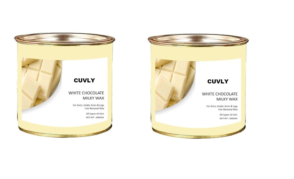 CUVLY Waxing Kit Combo - White Chocolate Wax (600 gm) + White Chocolate Wax (600 gm)