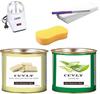 CUVLY Waxing Kit Combo Machine - Heater, White Chocolate & Aloe Vera Wax (600 Gm Each), 70 Strips, Spatula, Sponge - For Women view 1