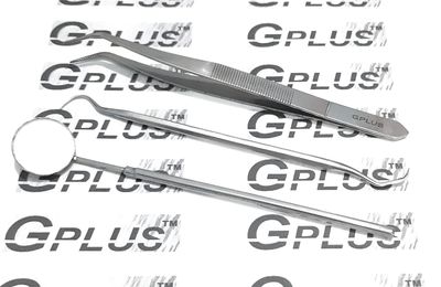 GPLUS Dental Mouth Mirror, Dental Probe, Dental Tweezer Set