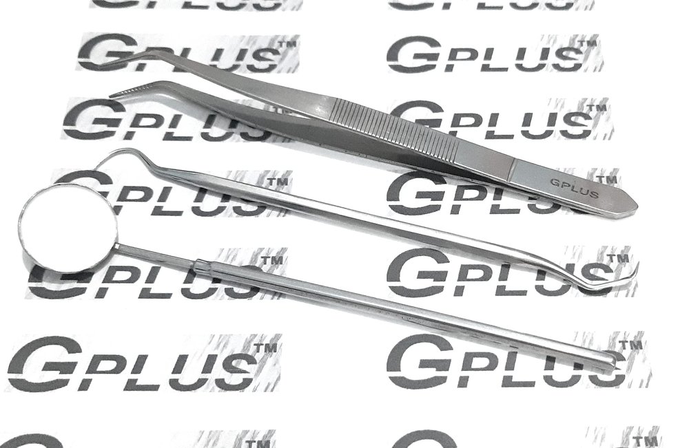 GPLUS Dental Mouth Mirror, Dental Probe, Dental Tweezer Set