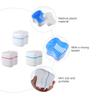 ARTIBETTER 3pcs Denture Bath Case Denture Cup Denture Bath Container Denture Soaking Container for Travel, Retainer Cleaning view 4