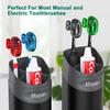 Mspan Toothbrush Head Cover Cap: Toothbrush Protector Brush Pod Case Protective Plastic Clip Bathroom Cool Stuff for Household Travel, Assorted view 4