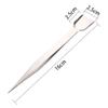 1 Piece Stainless Steel Tweezer with Shovel Stainless Steel Handy Tweezer with Shovel Diamond Gem Tweezers Jewelry Tweezers with Scoop Gems Pick Up Beads Tools for Beads Gems Diamond view 3