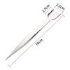 2 Pieces Stainless Steel Tweezers with Shovel Stainless Steel Handy Tweezer with Shovel Diamond Gem Tweezers Jewelry Tweezers with Scoop Gems Pick Up Beads Tools for Beads Gems Diamond view 3