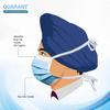 QUARANT Meltblown Fabric 3 Ply Tie On Disposable Face Mask with Nose Clip (Blue, Pack of 50) for Unisex view 3