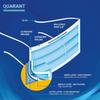QUARANT Meltblown Fabric 3 Ply Tie On Disposable Face Mask with Nose Clip (Blue, Pack of 50) for Unisex view 4
