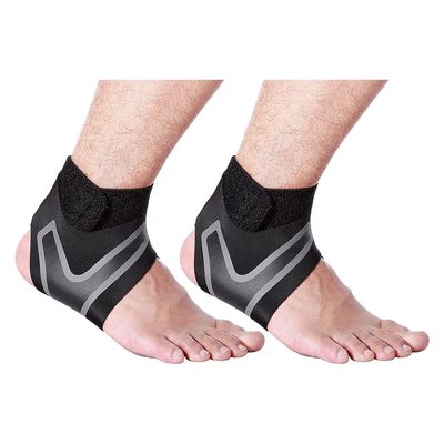 COSYOO Ankle Sports Brace Elastic 1 Pair Unisex Protective Breathable Adjustable Ankle Compression Sleeve Ankle Support Adjustable Wrap Breathable
