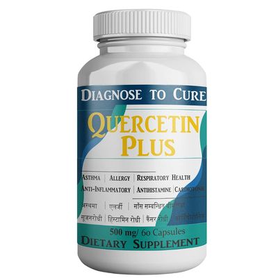 Diagnose to Cure Quercetin 95%, Bromelain 2400 GDU, Stinging Nettle Leaves extract & Vitamin C, 500mg Veg Capsules, 60 Counts, Pack of 1
