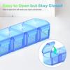 Extra Large Pill Organizer 2 Pack, XL Pill Box 7 Day, Weekly Pill Case with Large Capacity, Jumbo Organizer, BPA Free view 3