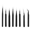 Johnson Tools ESD Multifunction Upgraded Anti-Static Professional Tweezers for Eyebrows, Women, Splinter, Ingrown Hair Removal, Electronic Repairing, Soldering, Crafting Tool Kit (Pack of 8 Pieces) view 1