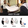 Captain Jax Beard Hair Catcher, Beard Cape Apron for Shaving and Grooming with Suction Cups for Mirror, White view 2