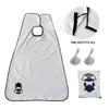 Captain Jax Beard Hair Catcher, Beard Cape Apron for Shaving and Grooming with Suction Cups for Mirror, White view 3