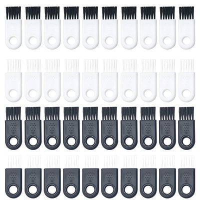 40Pcs Razor Cleaning Brushes Electric Shaver Cleaning Tools Black White