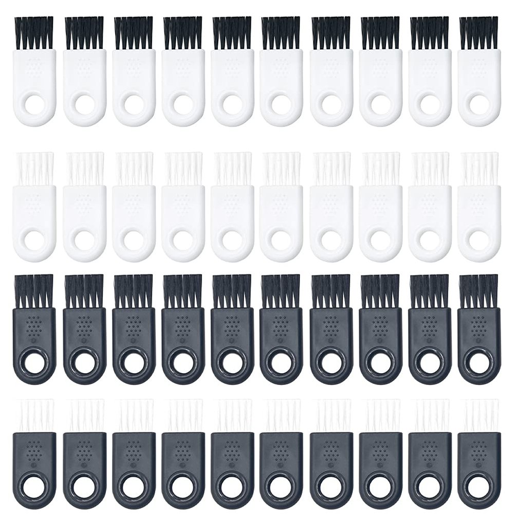 40Pcs Razor Cleaning Brushes Electric Shaver Cleaning Tools Black White