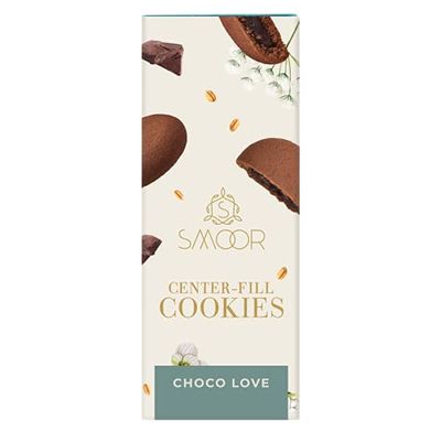 SMOOR Premium Center-Fill Choco Cookies | Gooey Choco Filled Cookie Biscuits | Tasty & Crunchy | Perfect for Snacking | 75gm x 3