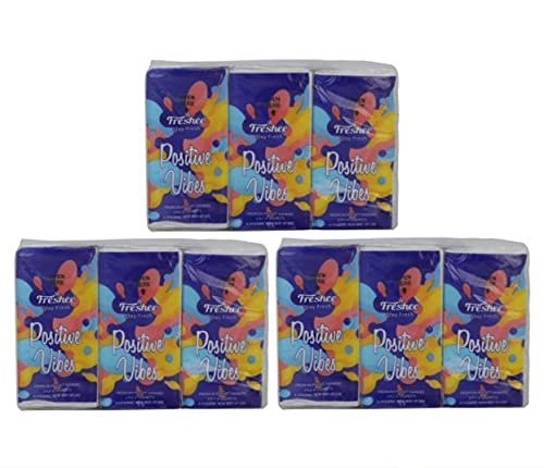 Freshee 3 Ply 6 In 1 Skin Friendly Pocket Tissue Pack of 3, Bacteria Resistant, Hygience And Fresh Tissue Made With 100% Virgin Fibre, Idle For Men And Women