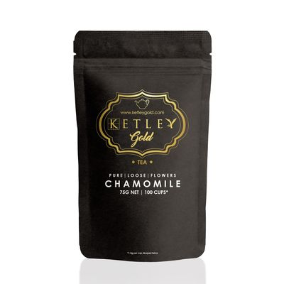 Ketley Gold Pure Chamomile Tea 500g | Loose Dried Chamomile Flowers | +25g extra