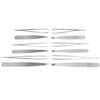 Iconikal Brushed Stainless Steel Tweezer Set, 3 Types, 12-Pack view 3