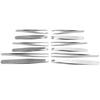 Iconikal Brushed Stainless Steel Tweezer Set, 3 Types, 12-Pack view 4