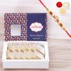 Amaram by Ghasitaram Rakhi Gifts for Brother - Pure Kaju Katli 200 GMS with Beads Rakhi view 1