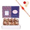 Amaram by Ghasitaram Rakhi Gifts for Brother - Sugarfree Anjeer Khajoor Barfi 200 GMS with Beads Rakhi view 1