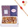 Amaram by Ghasitaram Rakhi Gifts for Brother - Milk Cake 200 GMS with Beads Rakhi view 1